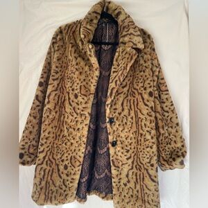 Paparazzi Leopard Print faux fur Coat